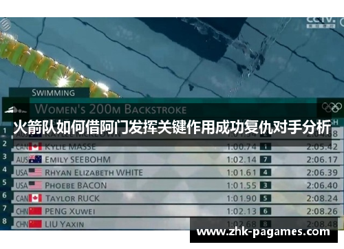 火箭队如何借阿门发挥关键作用成功复仇对手分析